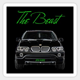 BMW X5 E53 Motor Sport "The Beast" Front View Magnet